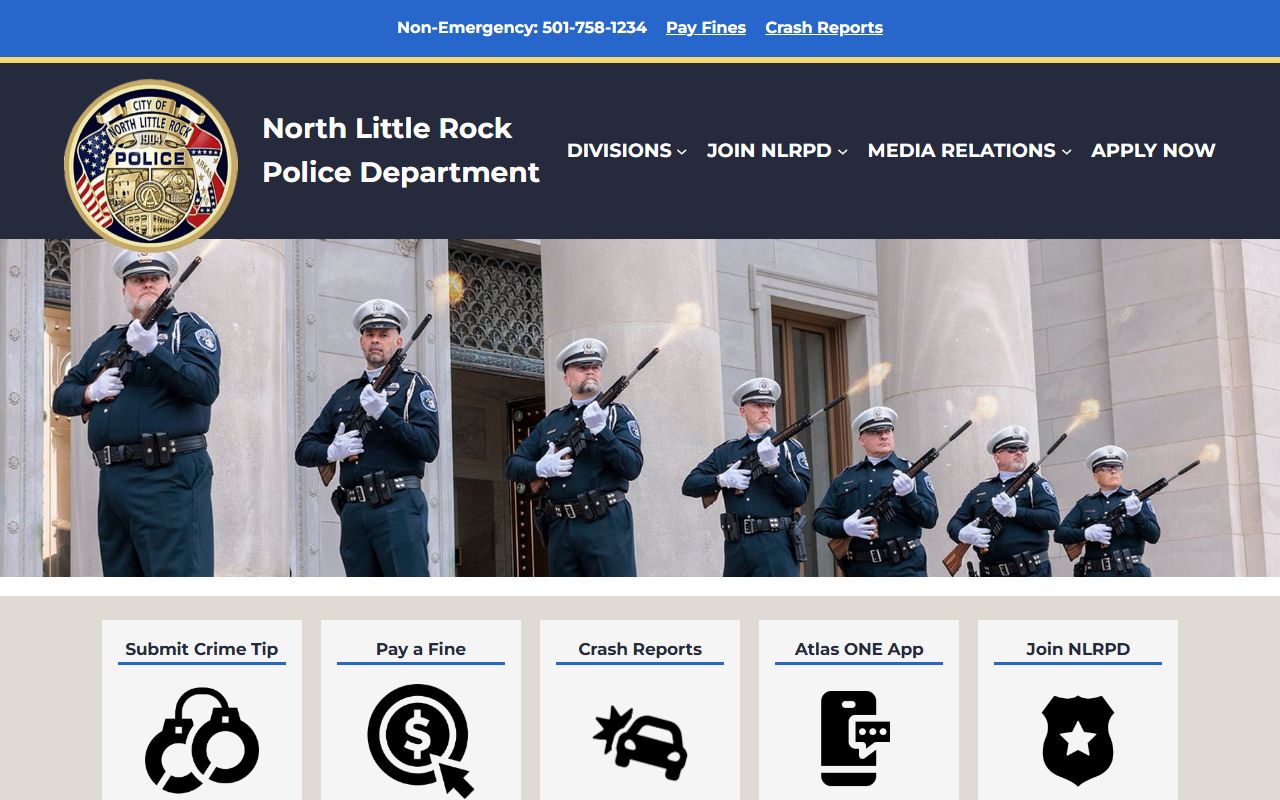 North Little Rock police records from nlrpolice.org