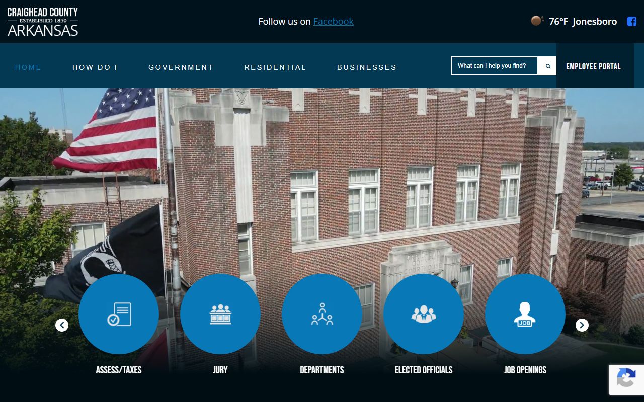 Craighead County police records from www.craigheadcounty.org