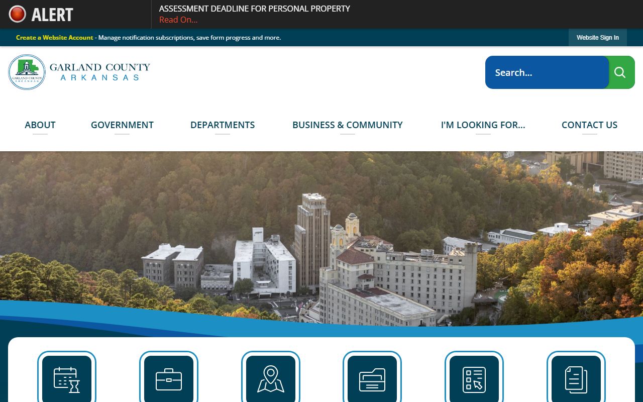 Garland County police records from www.garlandcounty.org