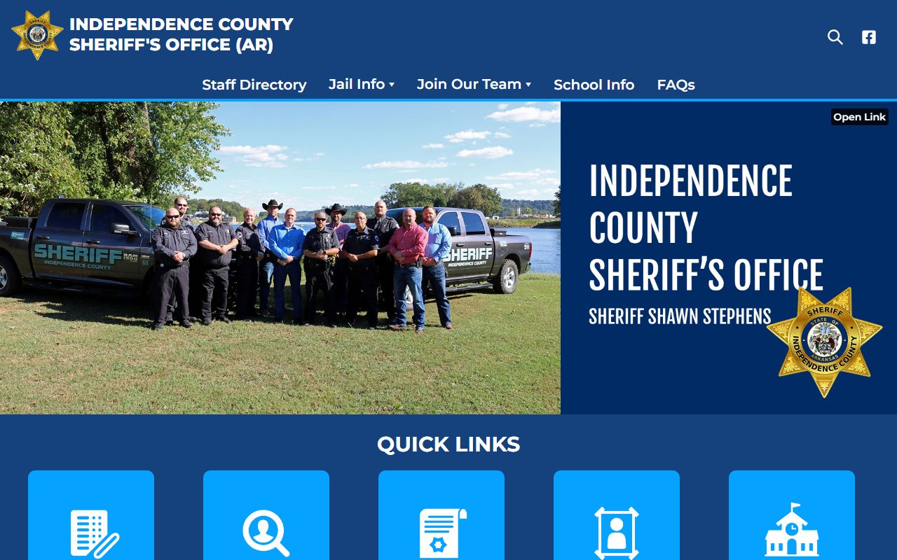 Independence County police records from www.independencesheriff.org