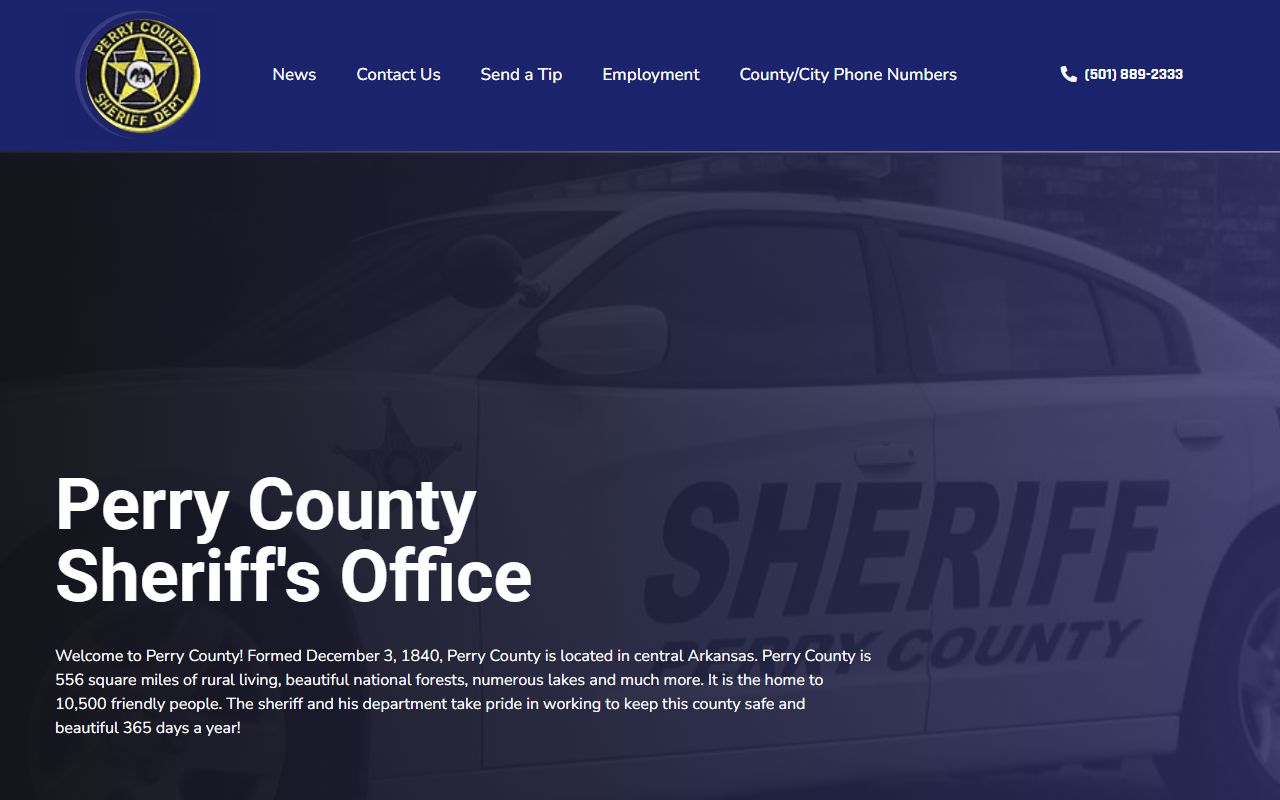 Perry County police records from perrycountysheriffar.org
